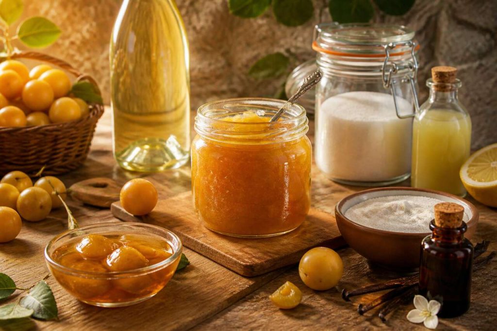 Recette de confiture de mirabelles au vin blanc