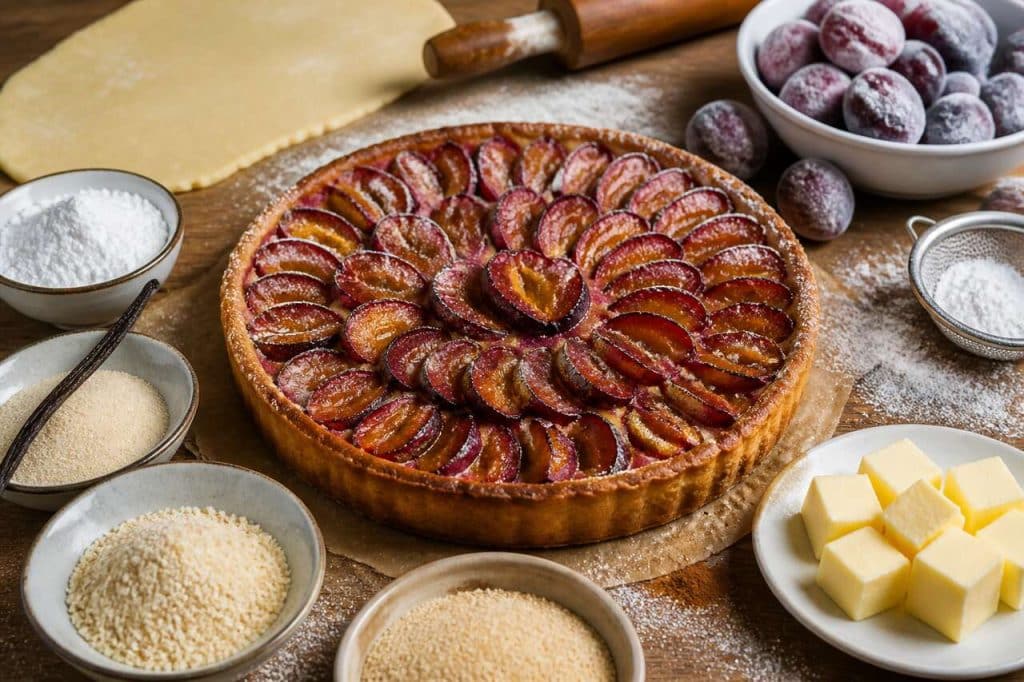 Recette de la tarte alsacienne aux quetsches