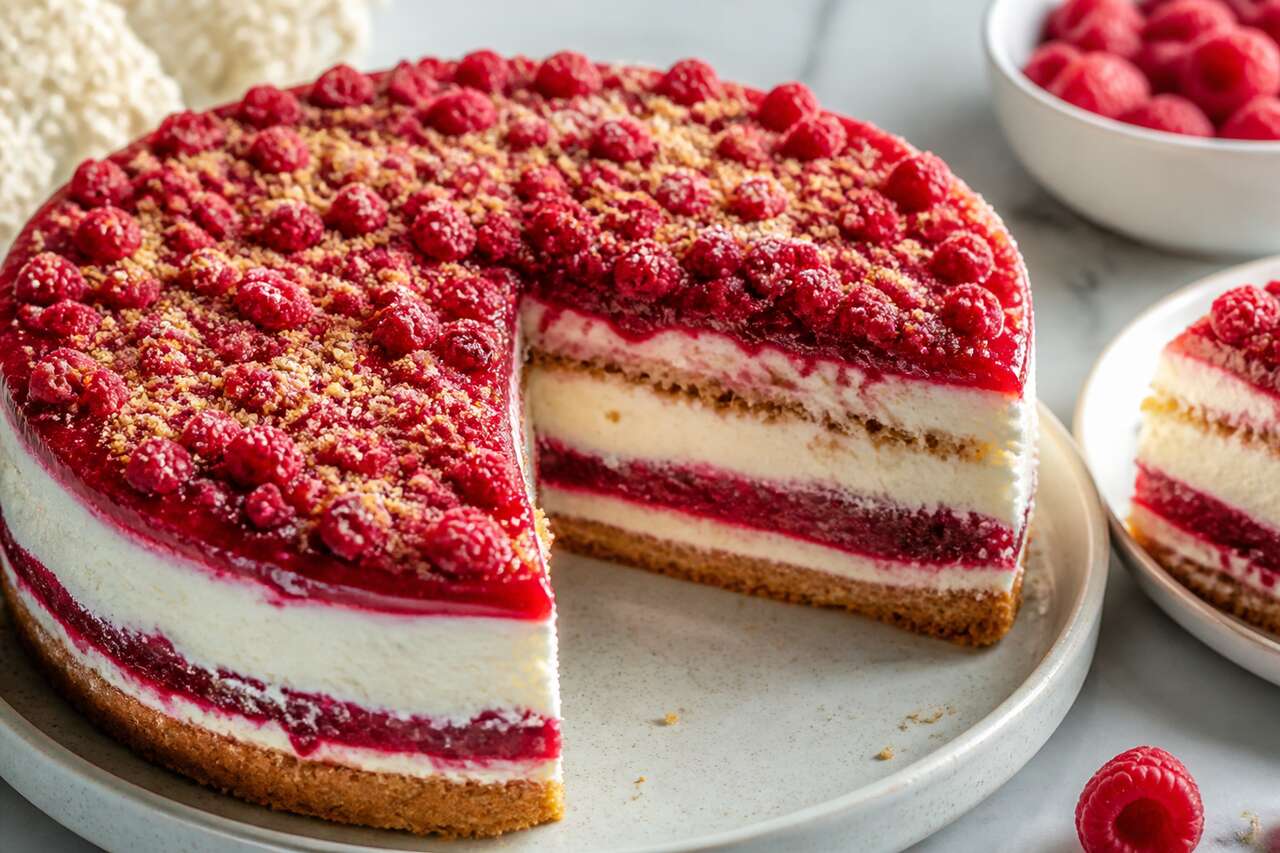 Recette facile de gâteau framboise mascarpone : un délice crémeux à découvrir