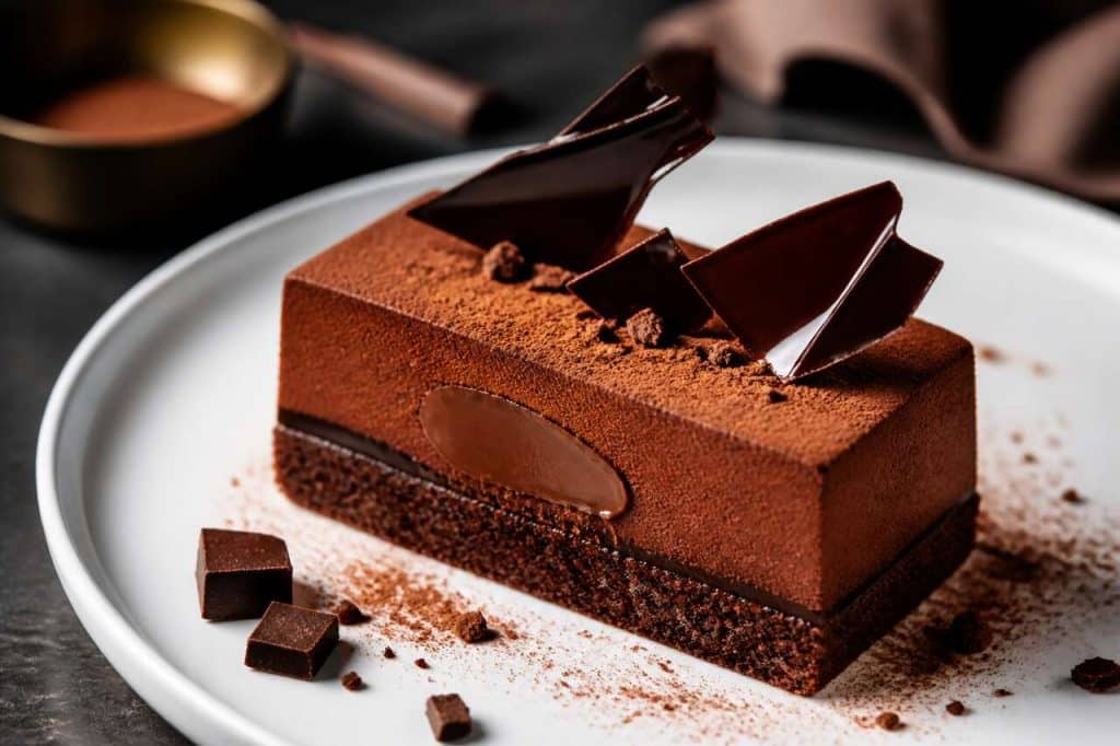 Recette d'entremets façon brownie