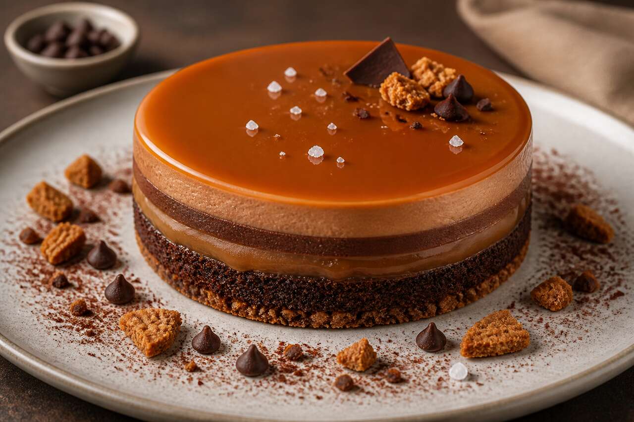 Recette d'entremets chocolat caramel