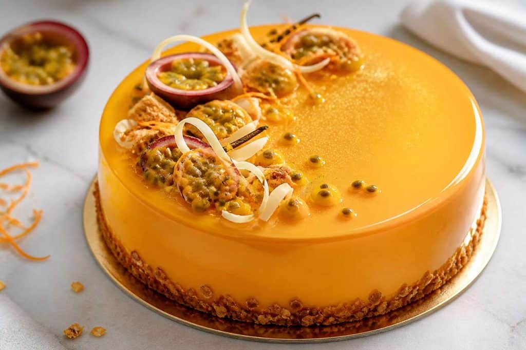 Recette d'entremets orange et passion