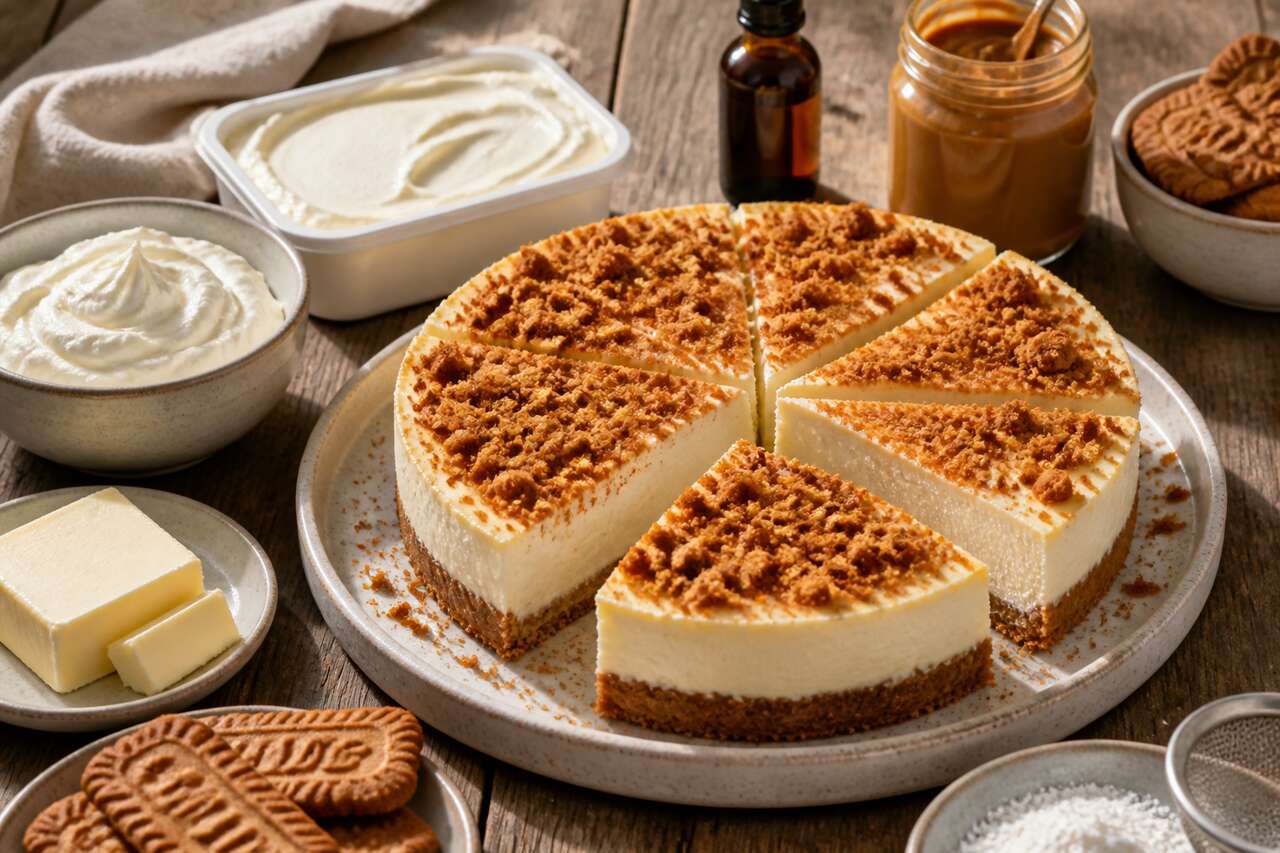 Cheesecake aux spéculoos : recette gourmande