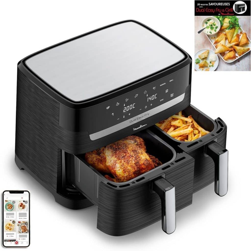 Test de la friteuse Moulinex Dual Essential : performance xxl pour 8 personnes