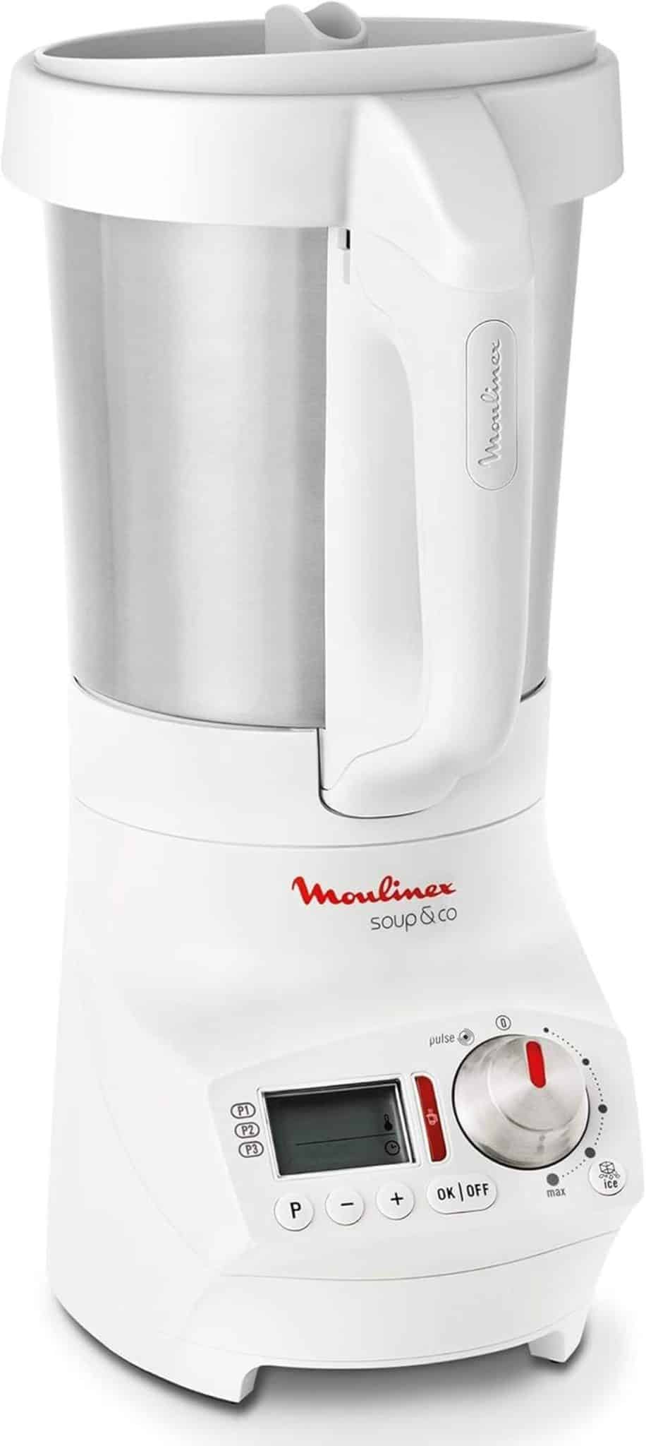 Test du Moulinex Soup & Co : blender chauffant 1100W 1, 8L blanc