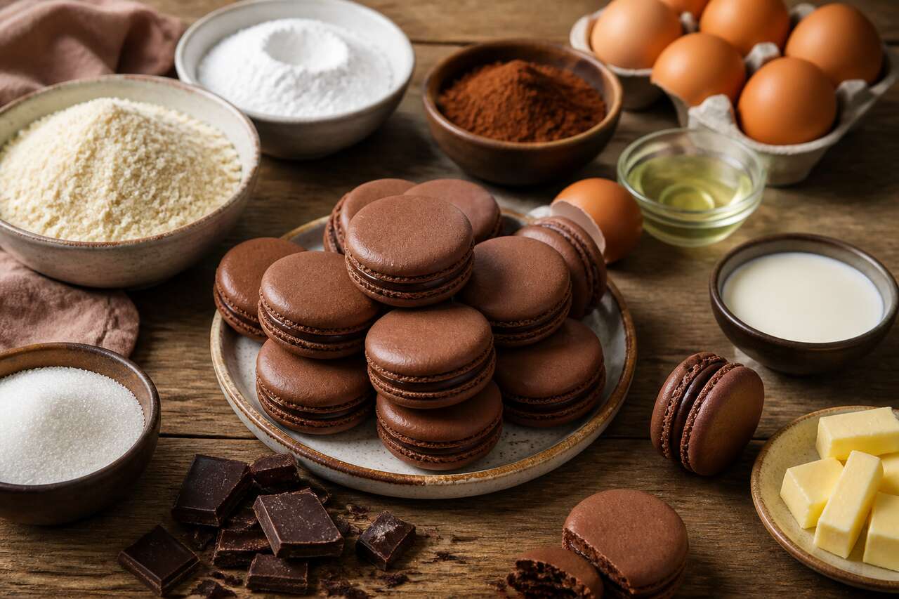 Recette des macarons au chocolat