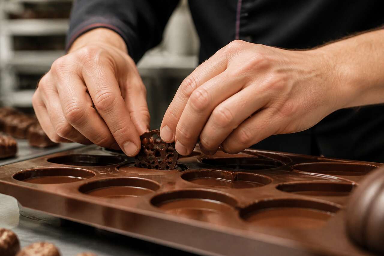 Réaliser des décors et moulages en chocolat