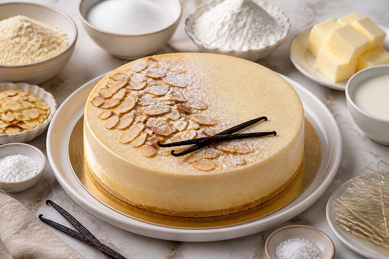 Recette d'entremets vanille et amandes
