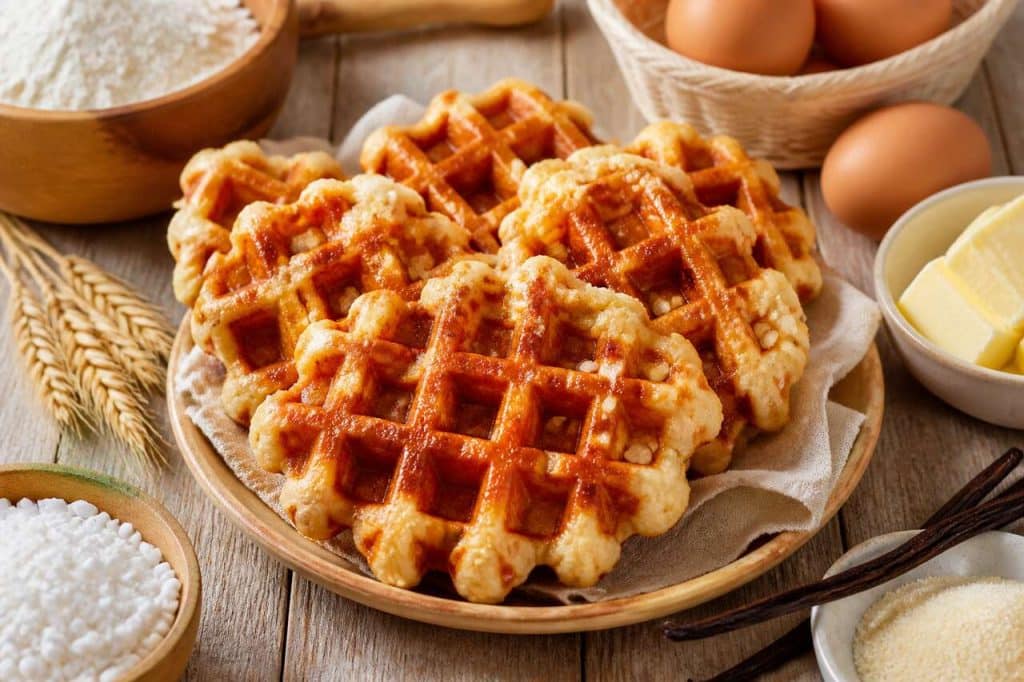 Recette de gaufres liégeoises moelleuses au sucre perlé
