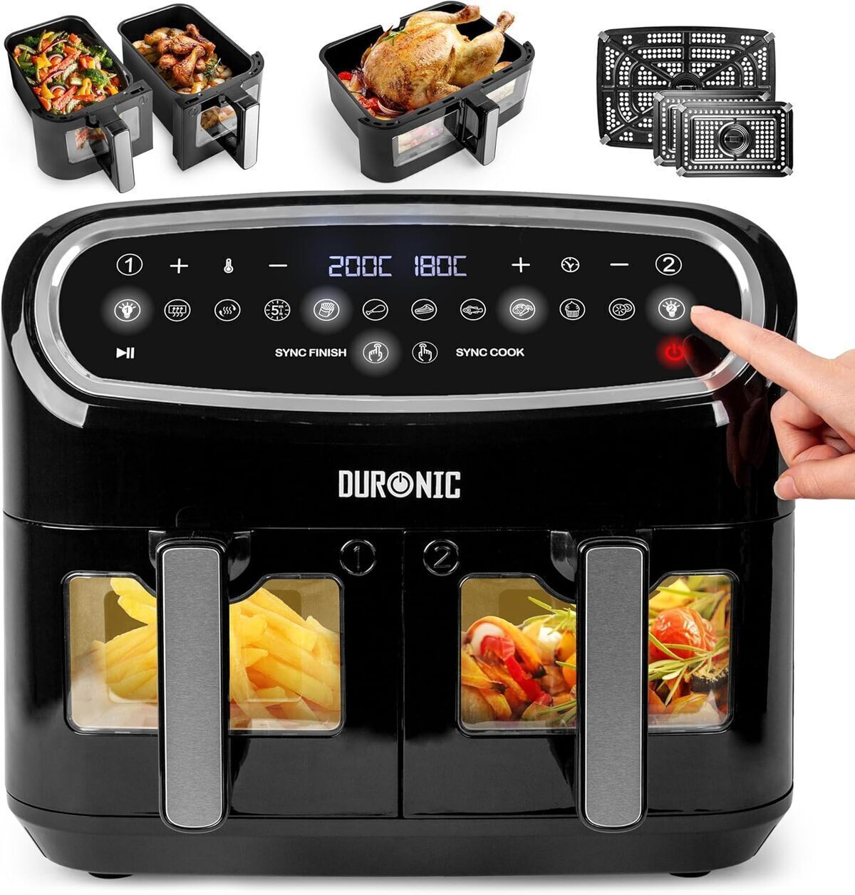 Test Duronic AF34 BK : friteuse à air 10L et programmes préréglés