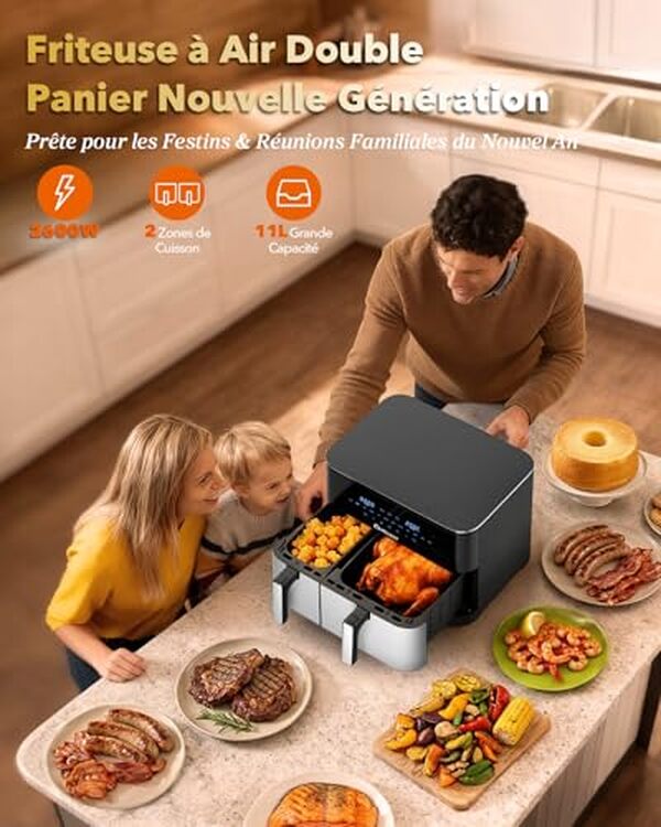 Test approfondi de la wellent 2600W XXL airfryer : découvrez ses performances exceptionnelles, ses fonctionnalités pratiques et si elle vaut vraiment le coup d'acheter. 