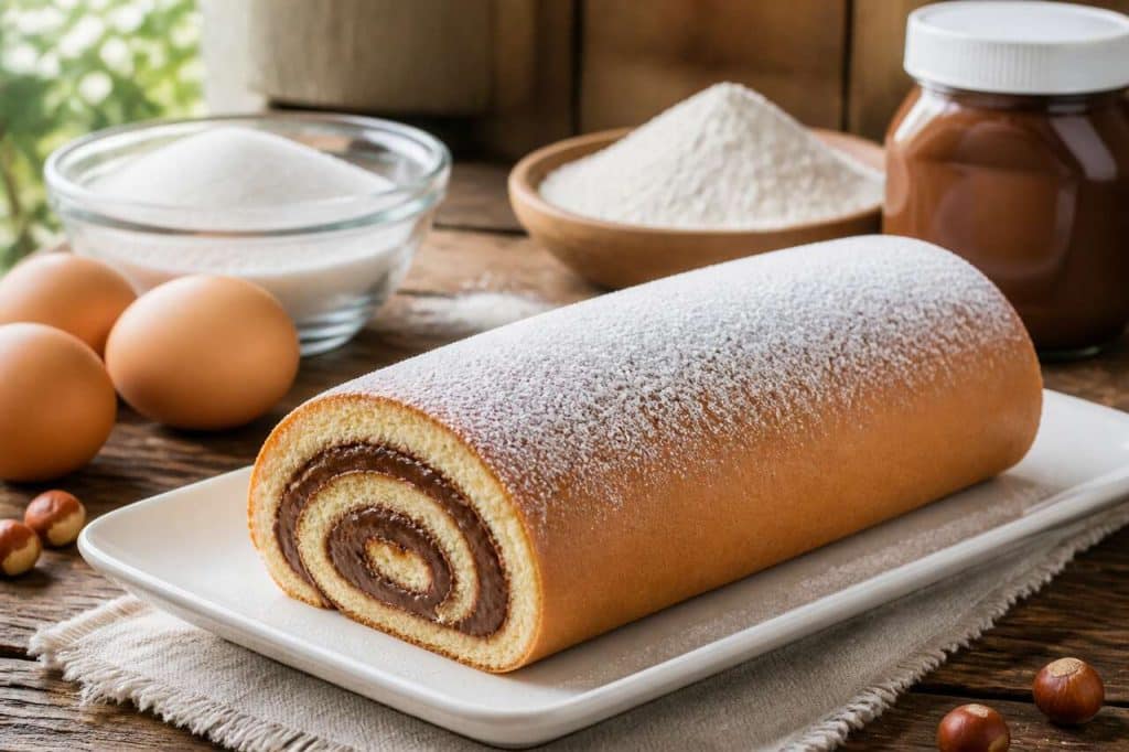 Roulé au Nutella : recette facile et rapide