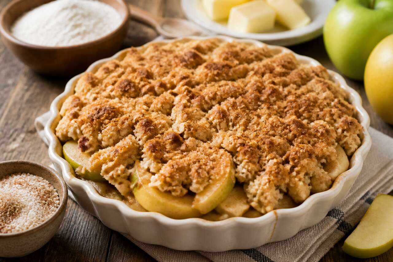 Recette crumble pommes cannelle : un délice fruité