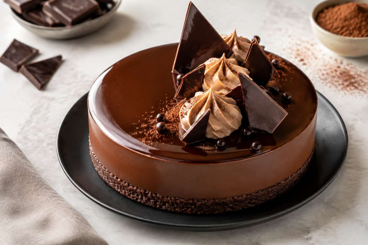 Recette d'entremets au chocolat Valrhona
