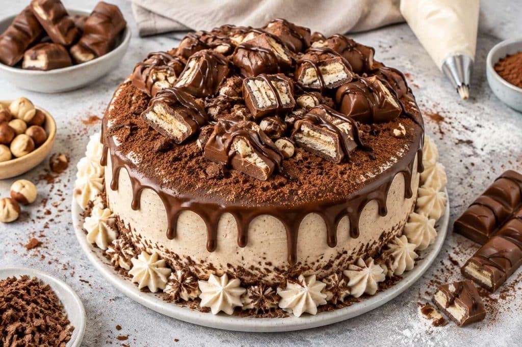 Découvrez la recette irrésistible du gâteau Kinder Bueno
