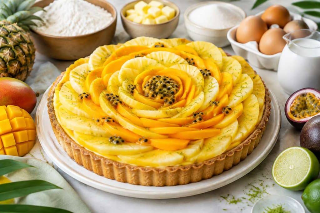 Recette facile de tarte exotique