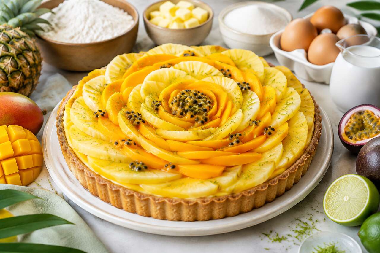 Recette facile de tarte exotique