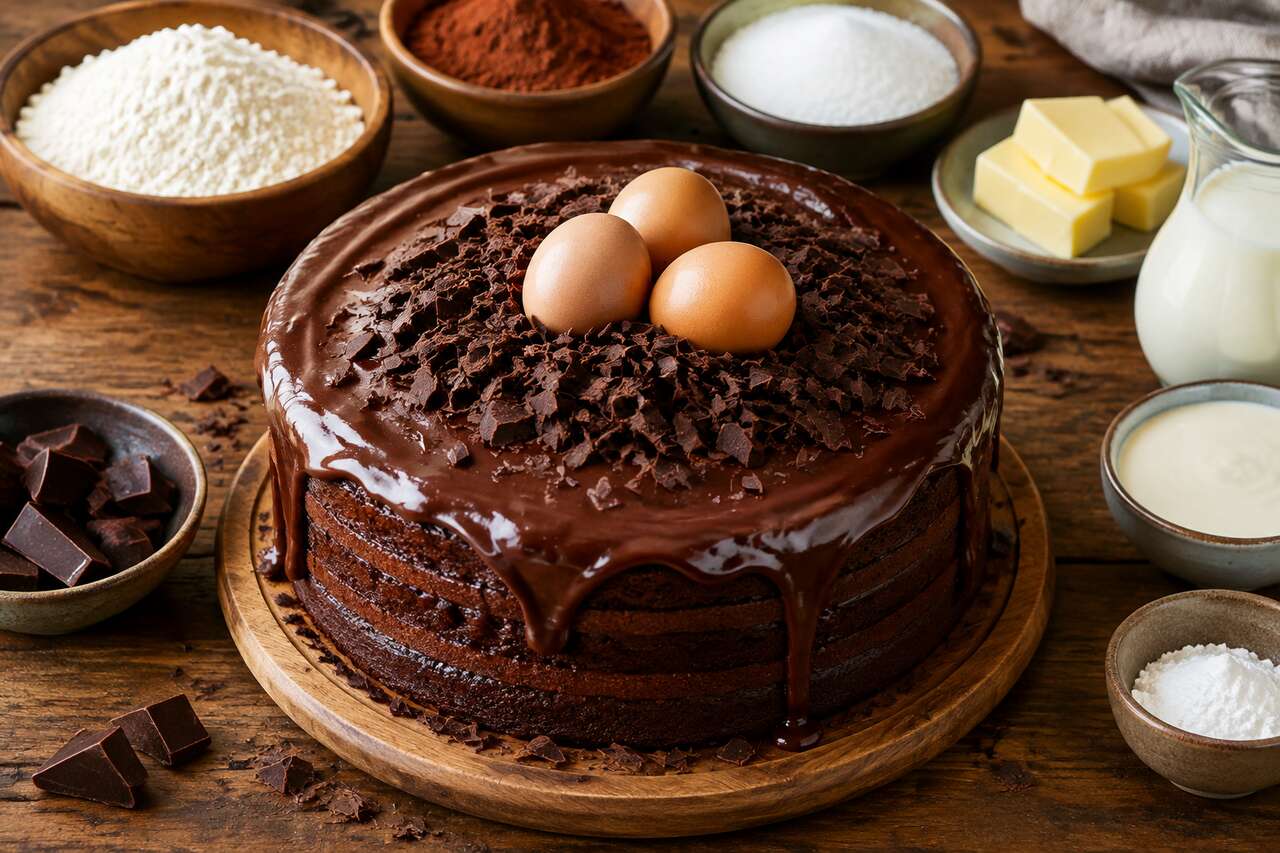 Recette du layer cake au chocolat
