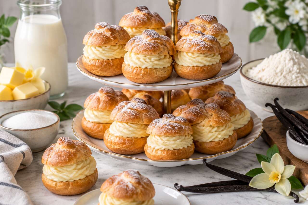 Recette de petits choux à la vanille