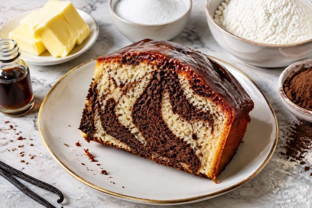 Recette du cake marbré moelleux et gourmand