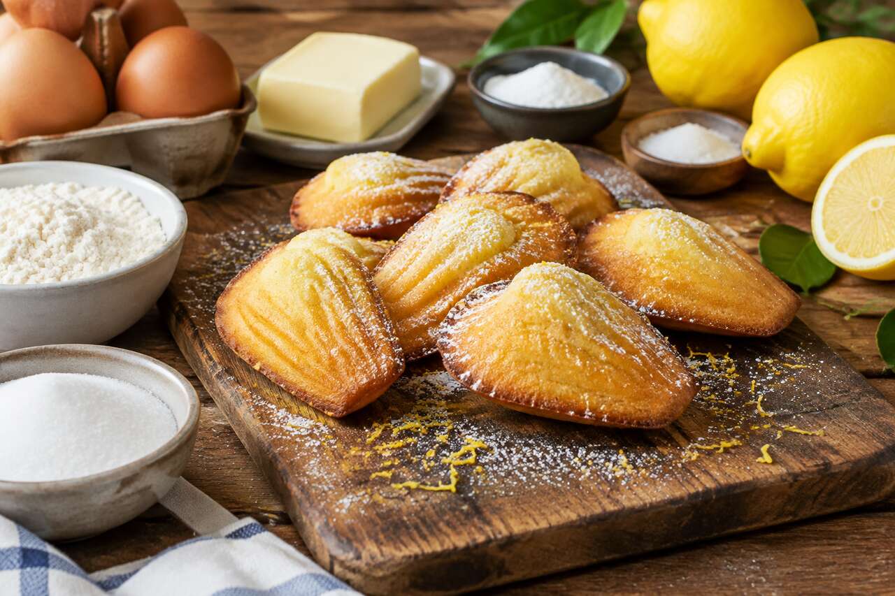 Madeleines moelleuses au citron : recette facile et gourmande