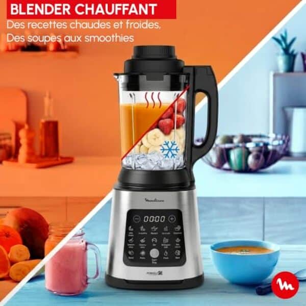 Découvrez notre test complet du blender chauffant Moulinex Perfectmix Cook : puissance 1400 W, 10 programmes automatiques et performance en cuisine. 