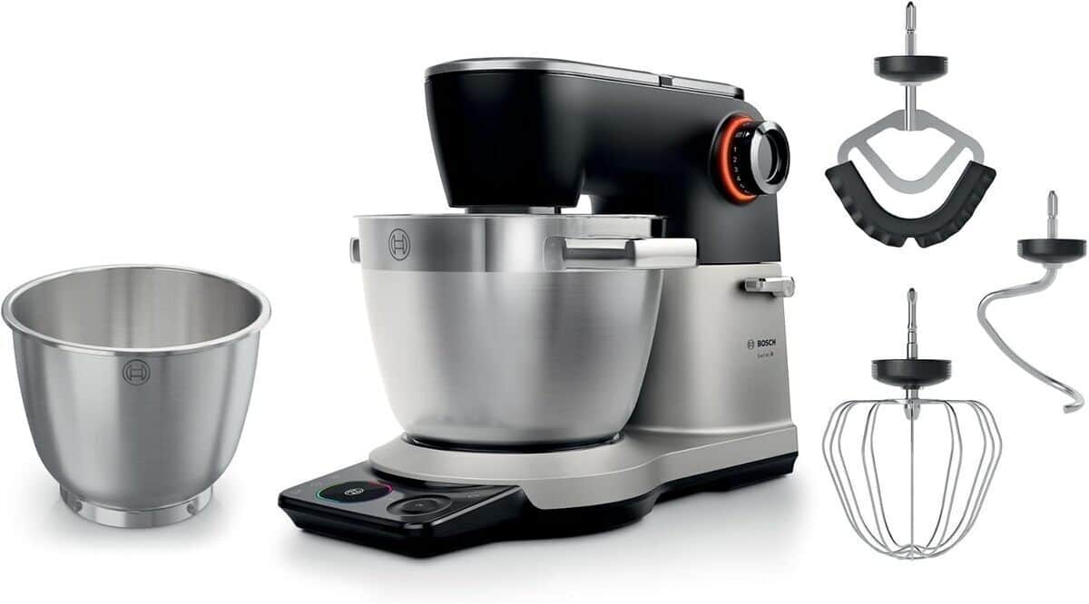 Test du robot pâtissier Bosch MUMS8ZS18 : moteur 1800W et balance intégrée