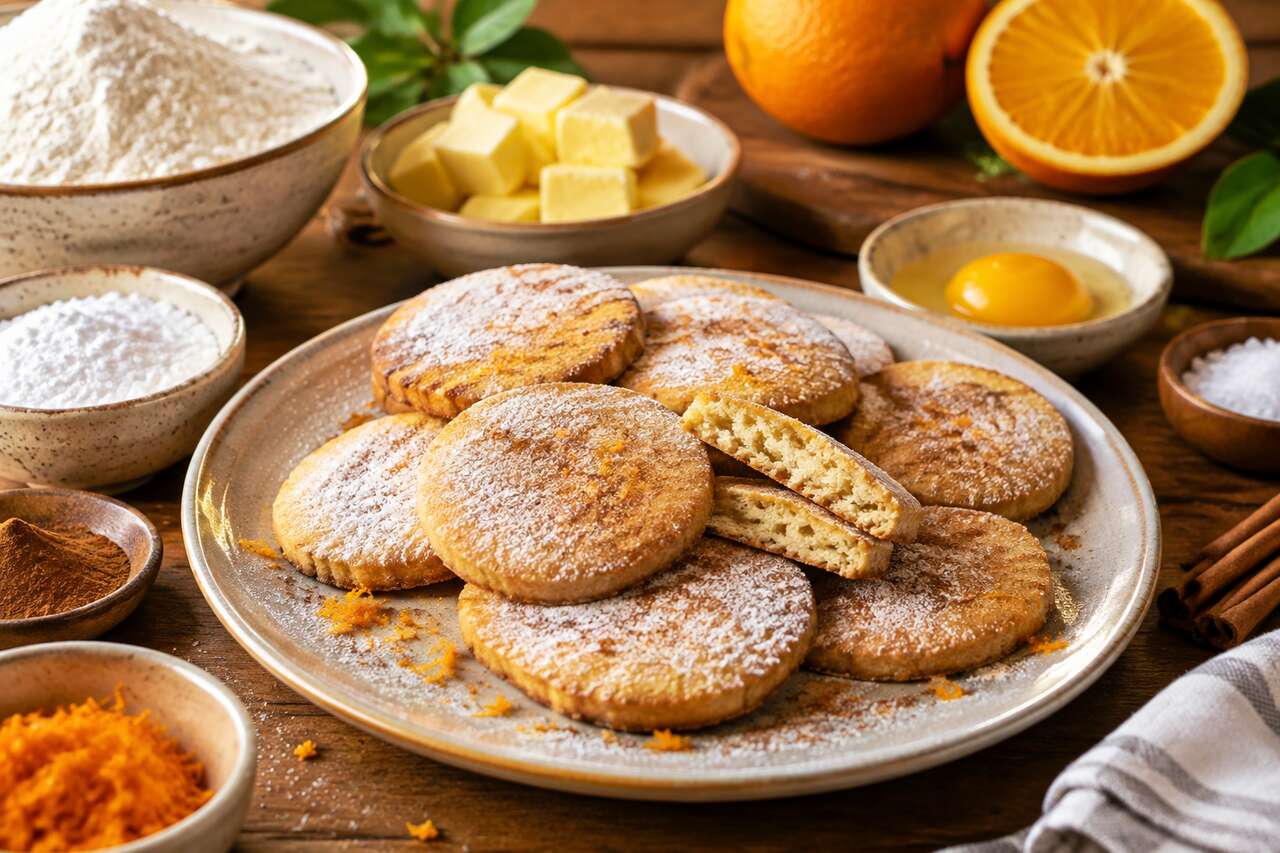 Recette de sablés à l'orange et à la cannelle