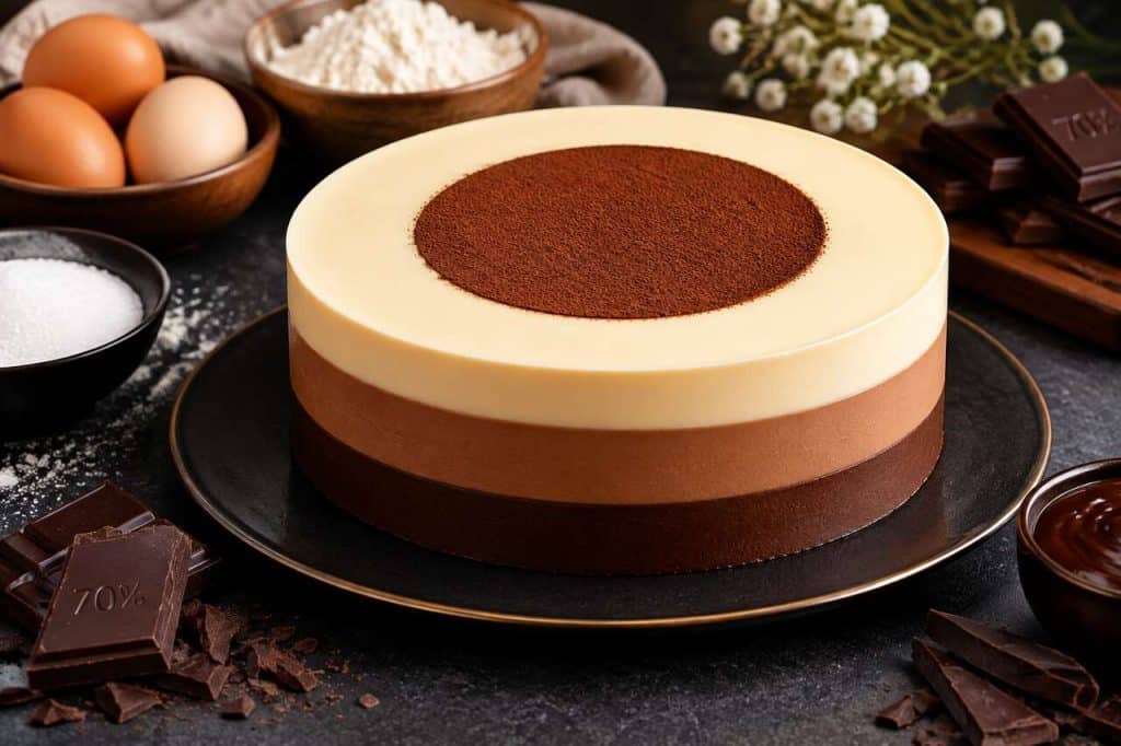 Recette d'entremets 3 chocolats