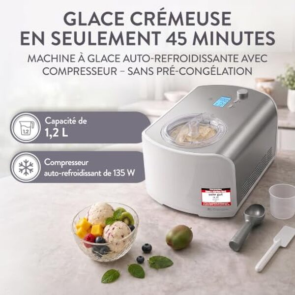 Découvrez notre test détaillé de la sorbetière Springlane Elli : puissance, efficacité et résultats. Guide d'achat complet pour bien choisir votre machine à glace. 