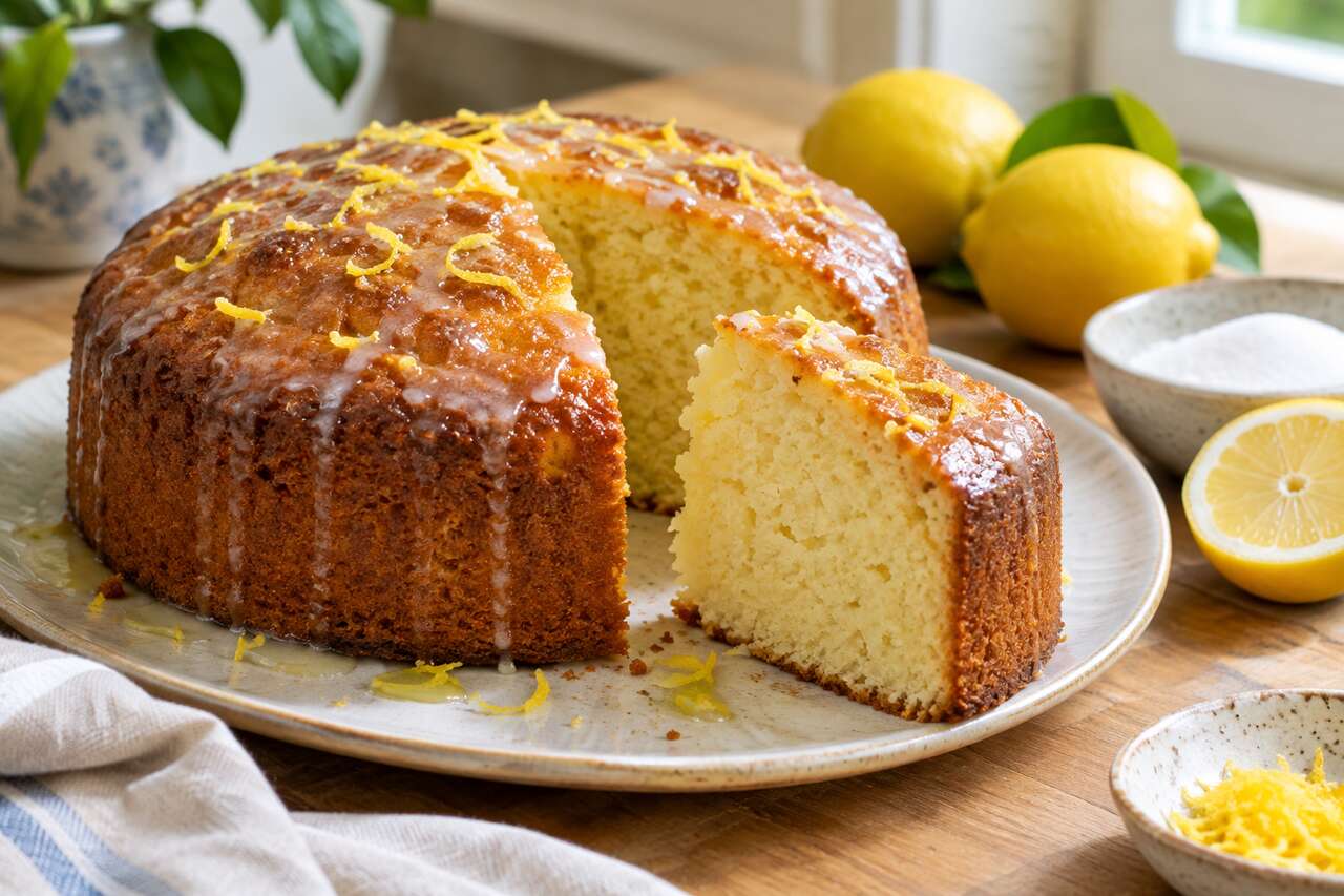 Cake au citron moelleux Thermomix : recette facile et rapide