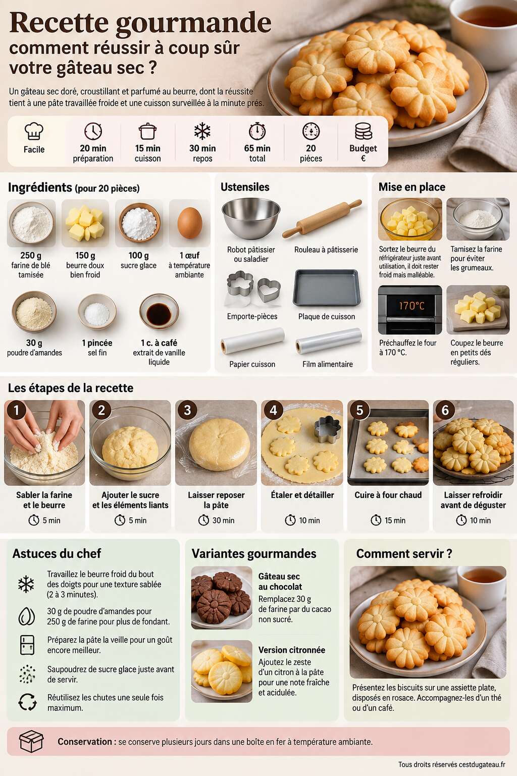 Fiche recette Recette gourmande : comment réussir à coup sûr votre gâteau sec ? Fiche recette Recette gourmande : comment réussir à coup sûr votre gâteau sec ?
