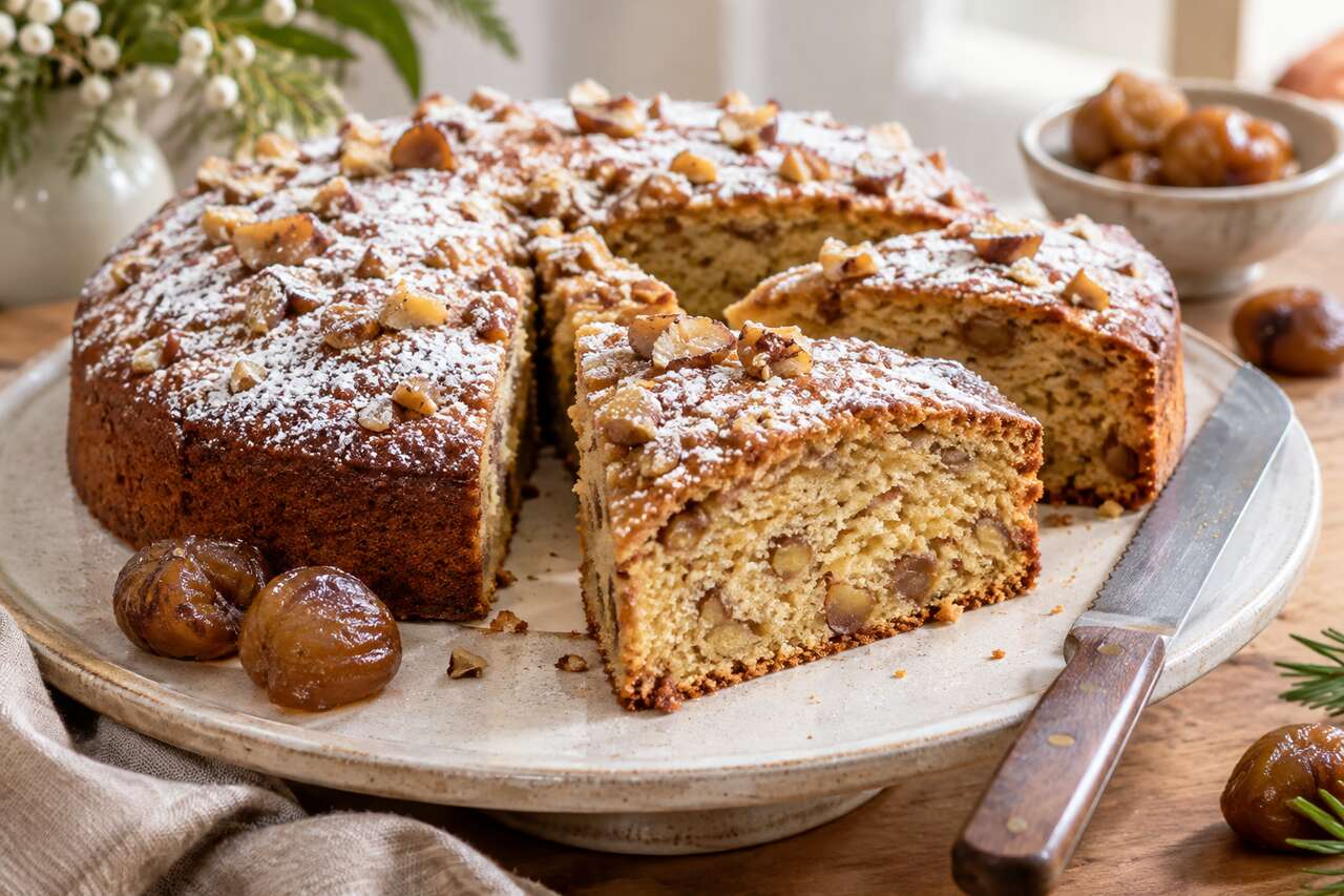 Recette de cake aux marrons glacés