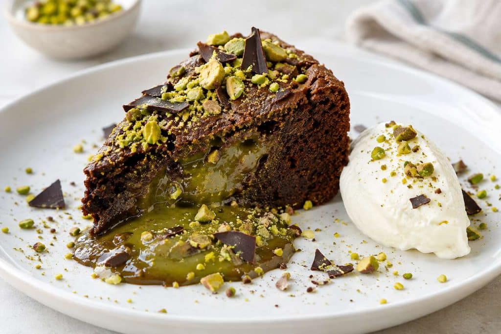 Recette du moelleux pistache chocolat