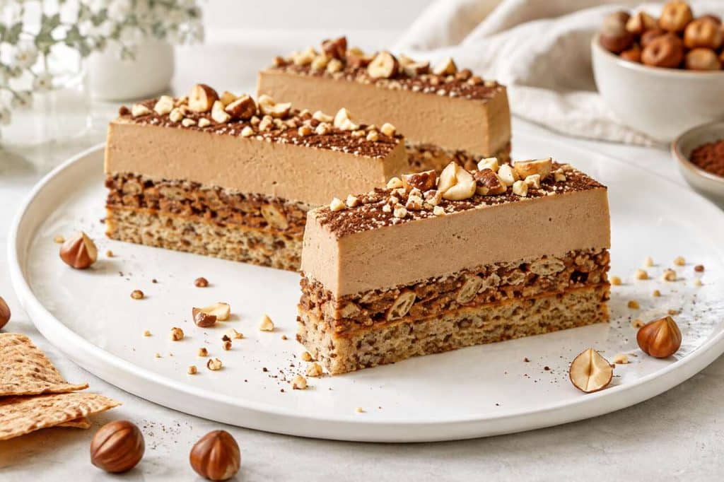Recette d'entremets aux noisettes