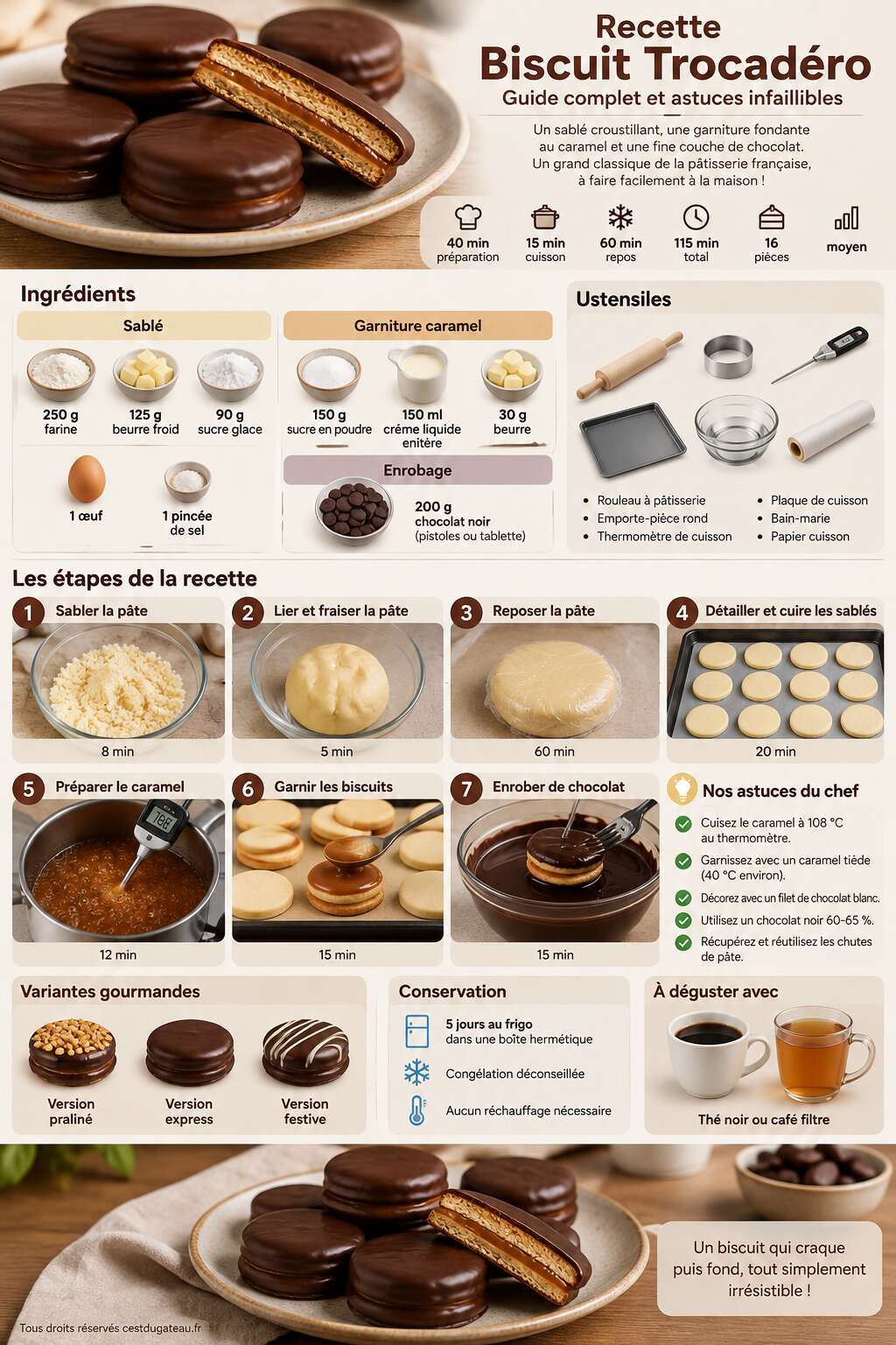 Fiche recette Recette biscuit Trocadéro : guide complet et astuces infaillibles Fiche recette Recette biscuit Trocadéro : guide complet et astuces infaillibles