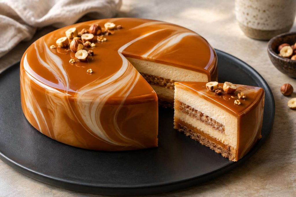 Recette du glaçage miroir au caramel