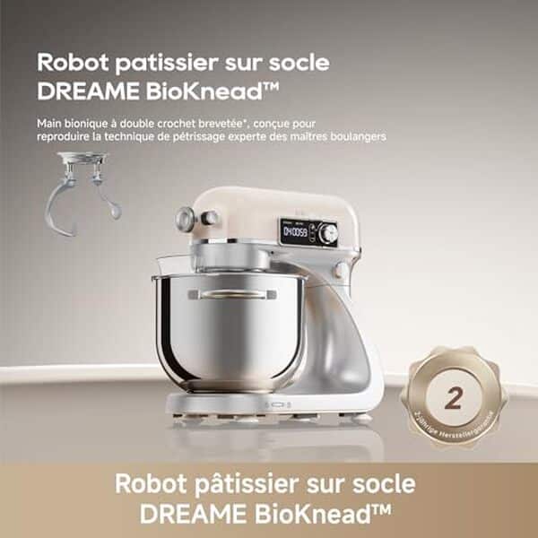 Découvrez notre test du robot pâtissier Dreame BioKnead : performances, silence de fonctionnement et avis complet pour bien choisir votre robot de cuisine.
